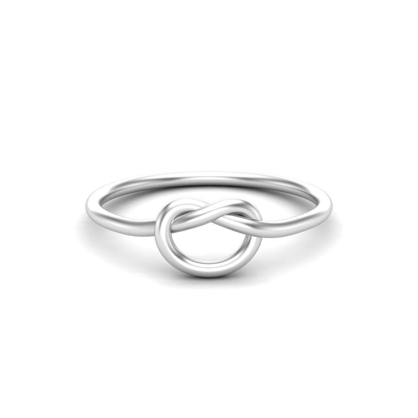 Love Knot 18 Karat White Gold Ring - Jewels By Hamzah Anis