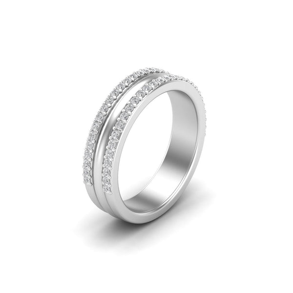 Eternity Signature Moissanite Silver Band - El Aréte