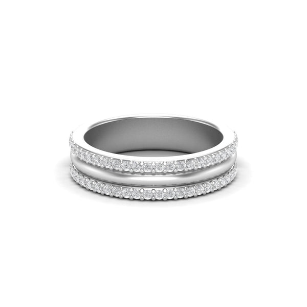 Eternity Signature Moissanite Silver Band - El Aréte