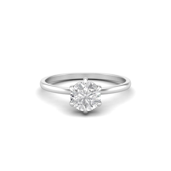 1 Carat Round Moissanite Signature Solitaire Ring - El Aréte