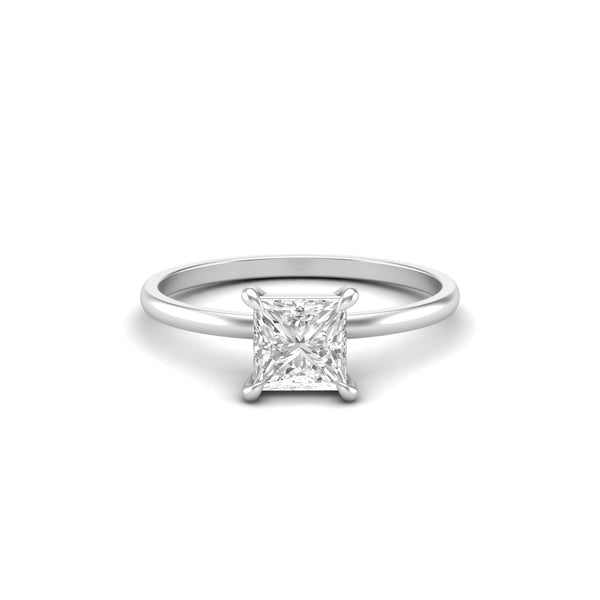 1 Carat Princess - Moissanite Signature Solitaire Ring