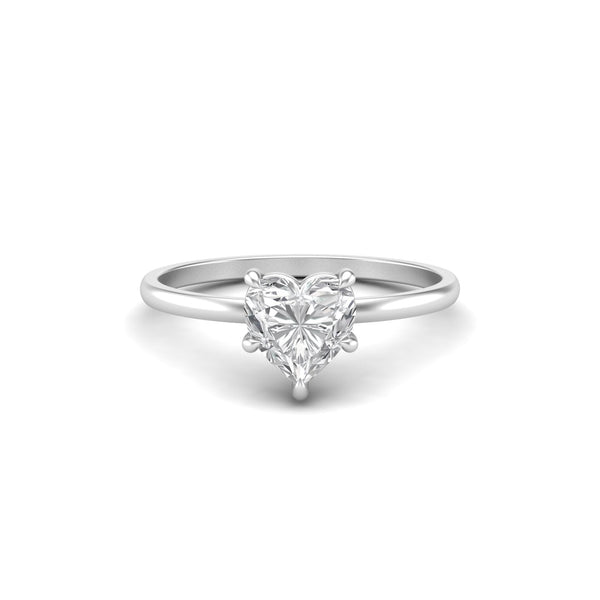 1 Carat Heart - Moissanite Signature Solitaire Ring