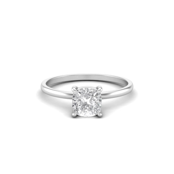 1 Carat Cushion - Moissanite Signature Solitaire Ring