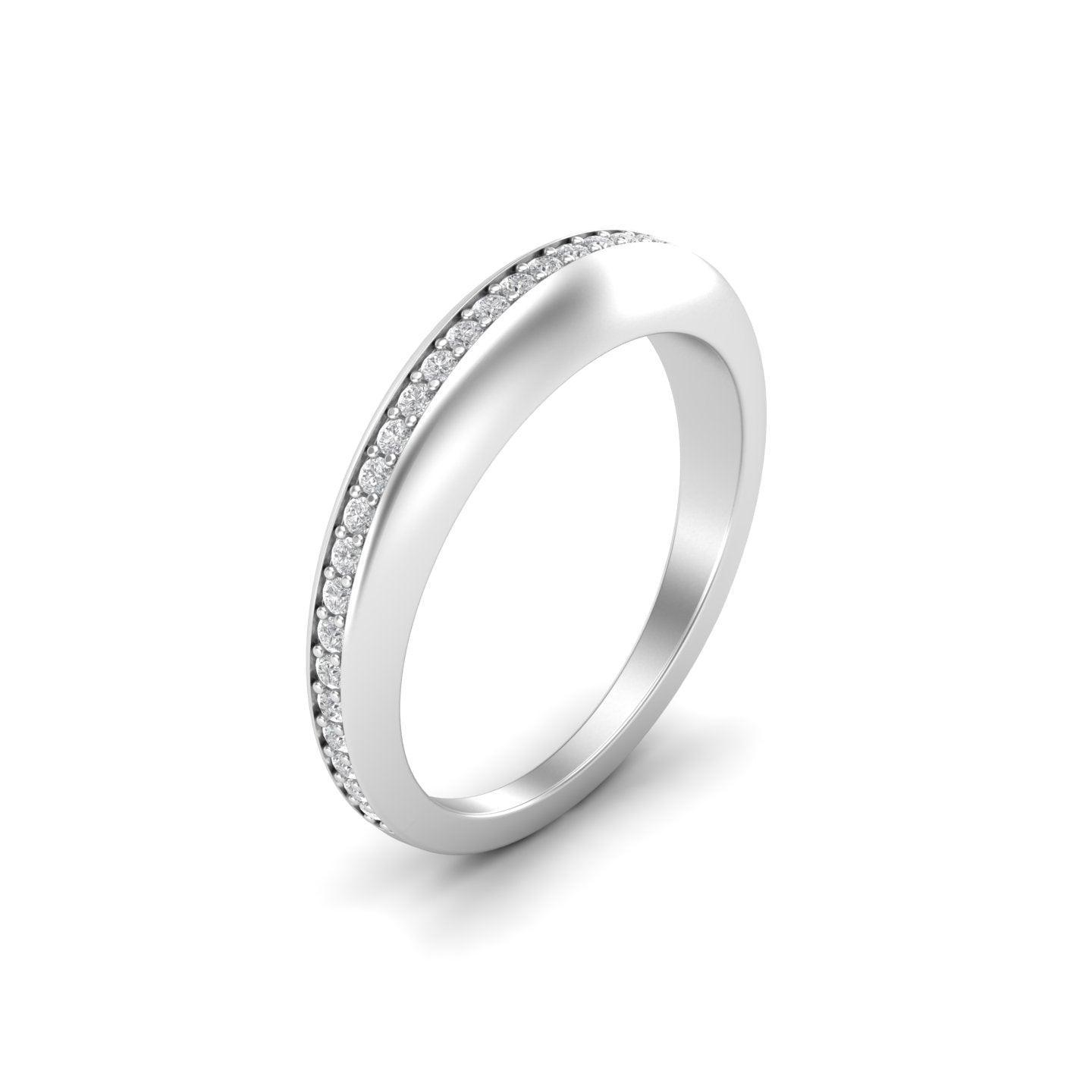 Carmela - Pavé Moissanite Silver Ring - El Aréte