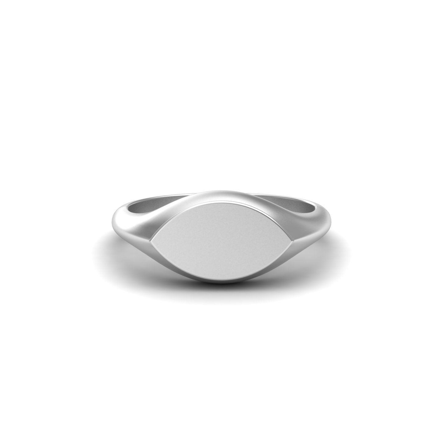 Marquise Signet Silver Ring - El Aréte