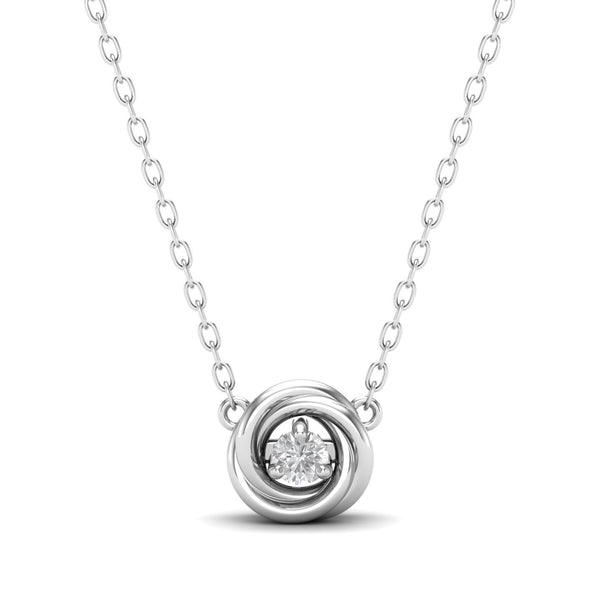 Knot Diamond Silver Pendant | Jewels By Hamzah Anis