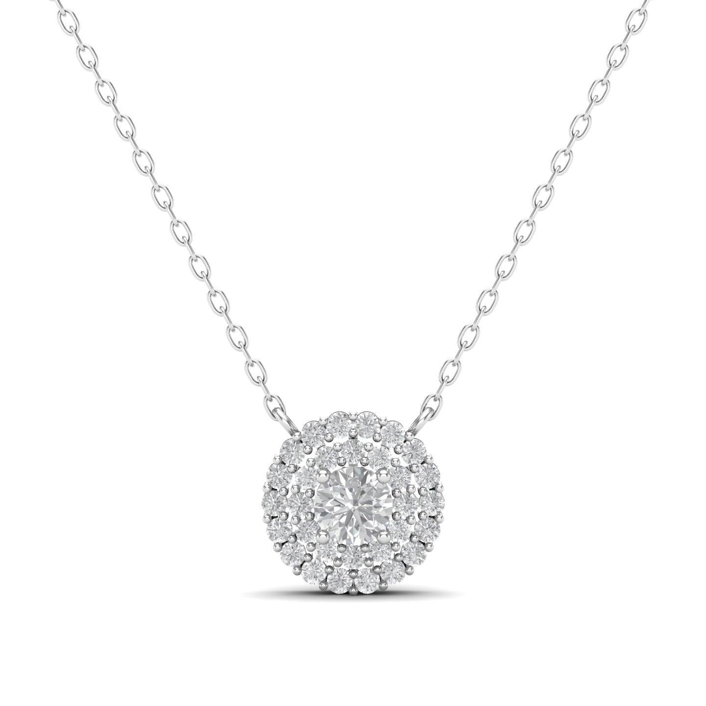 1 Carat Infinite - Modern Moissanite Silver Necklace