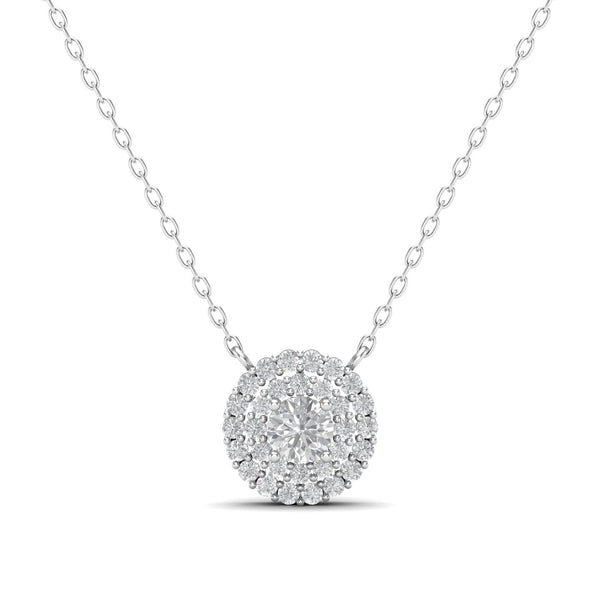 1 Carat Infinite - Modern Moissanite Silver Necklace