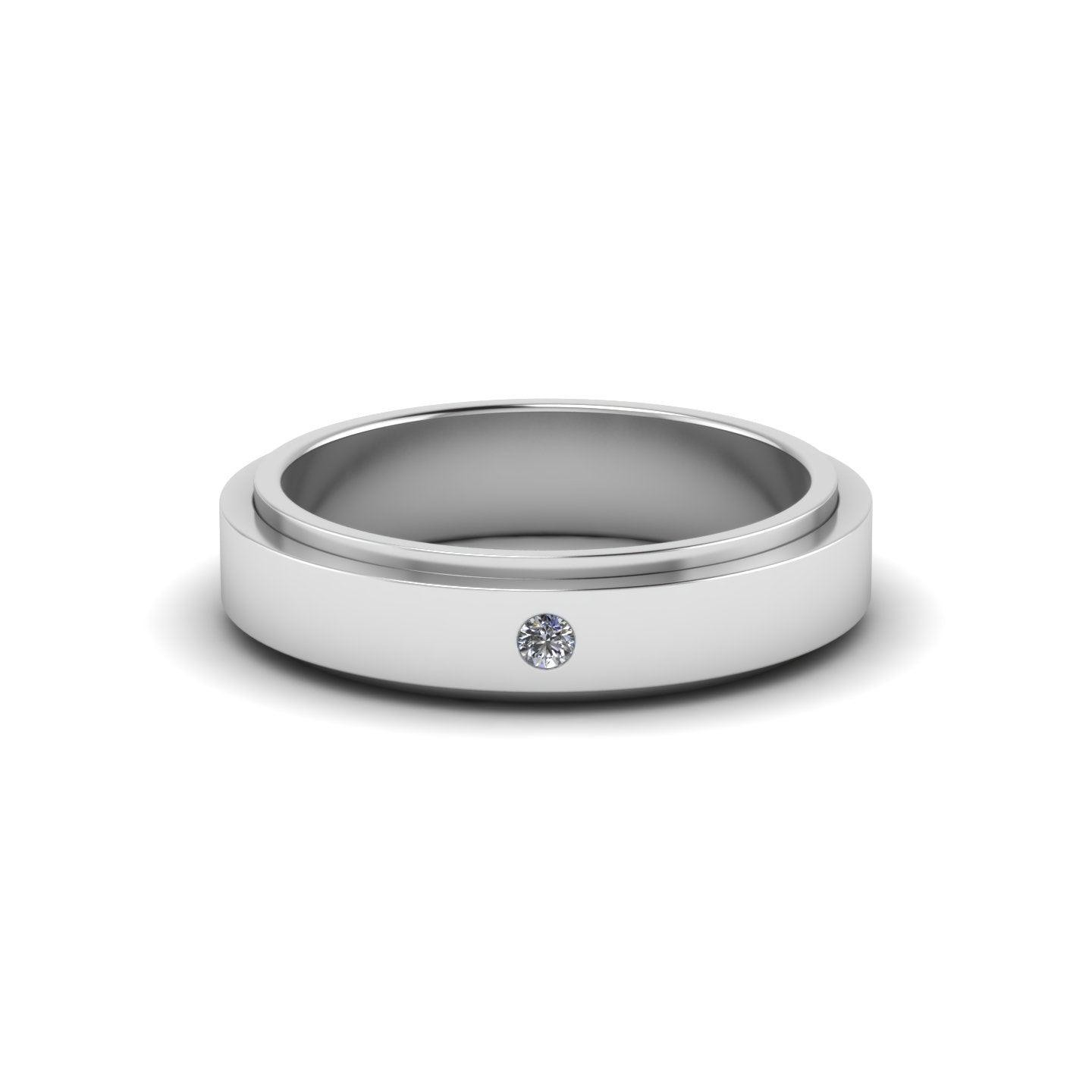 Joseph Diamond Silver Band - Jewels By Hamzah Anis | For Men | Men's Diamond Ring